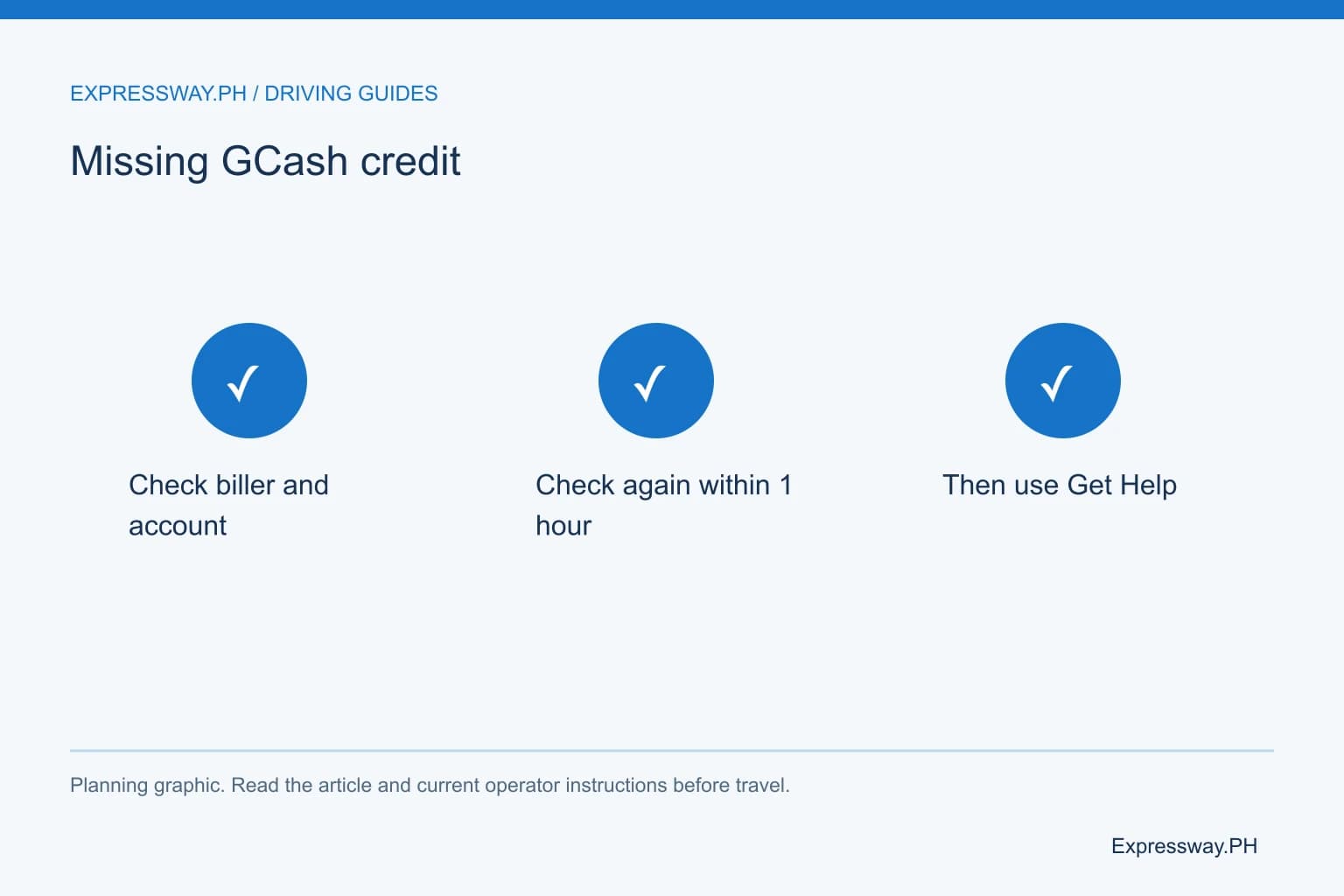 Missing GCash credit: Check biller and account; Check again within 1 hour; Then use Get Help. Missing GCash credit: Check biller and account; Check again within 1 hour; Then use Get Help.