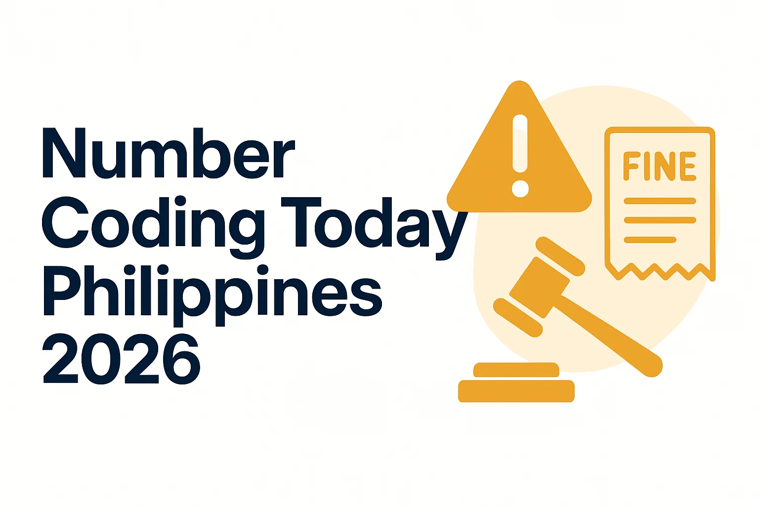 Number Coding Today Philippines 2026: Schedule, Exemptions & Fines Number Coding Today Philippines 2026: Schedule, Exemptions & Fines
