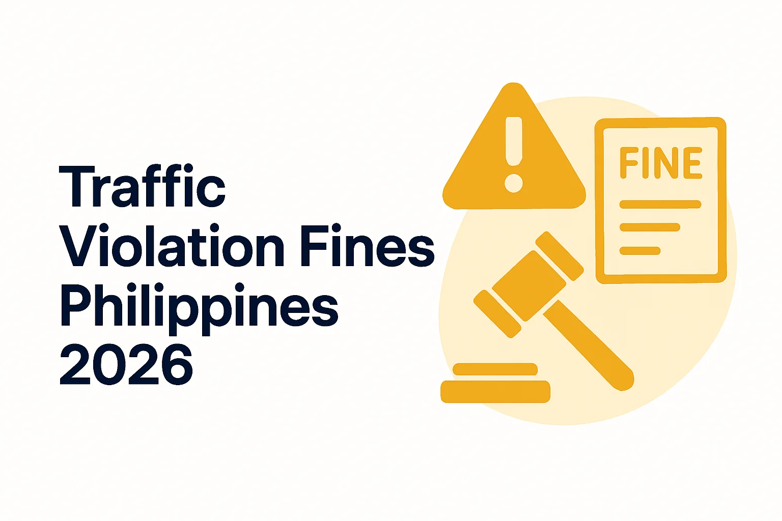 Traffic Violation Fines Philippines 2026: Complete LTO Fine Schedule & Payment Guide Traffic Violation Fines Philippines 2026: Complete LTO Fine Schedule & Payment Guide